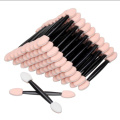 Mini Makeup Brush 5.5cm Disposable Black Dual Side