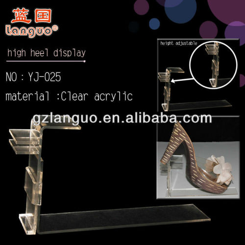 acrylic shoes display stand riser