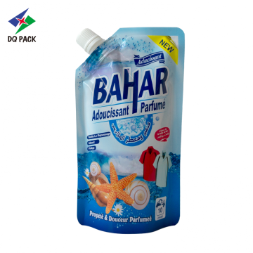 Laundry detergent stand up pouch