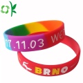 Bracelet gravé UV de festival de silicone personnalisé pour cadeau