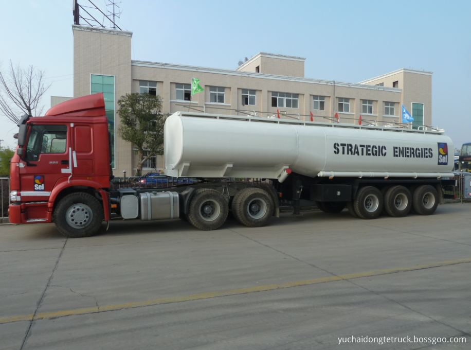 3 axle 30Ton fuel tanker semi-trailer