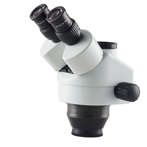 Kepala mikroskop stereo trinokular 7x-45x 45 derajat