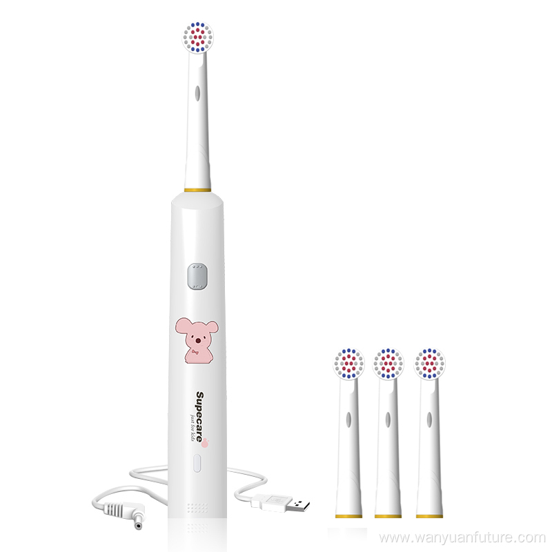 Rechargeable rotary sonic electric toothbrush