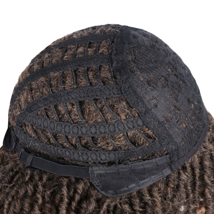 Wholesale 12" quality Braid vendors color short afro kinky curly wig cheap heat resistant synthetic hair ombre Goddess wigs
