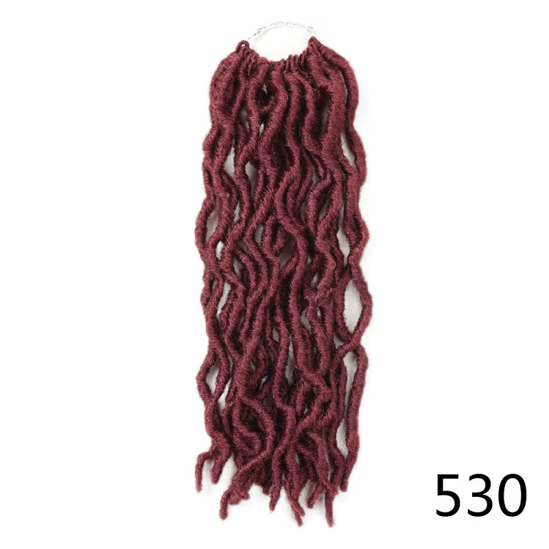 Gypsy Locs Crochet Braids Bohemian Locs Wavy Goddess Faux Locs Boho Synthetic Twist hair Dreadlock Braiding Hair