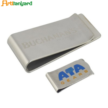 Customized Wallet With Metal Money Clip