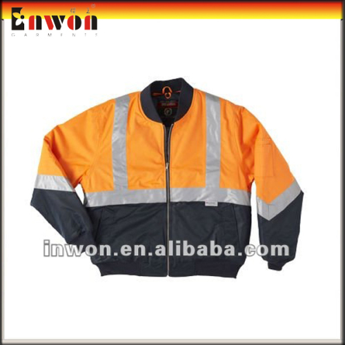 North Europe waterproof work jackets reflective tape oxford face fabric