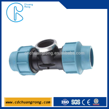 PP pipe fittings Compression Elbow with Bracket