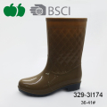 Venda quente nova bota de chuva elegante senhora de plástico Pvc