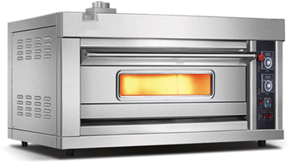 Hot Sale Commercial Pizza Baking Equipment Stainless Steel Stone Gas Oven