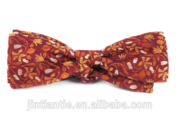 2016 latest cool colorful skinny jacquard woven China silk bow ties for men