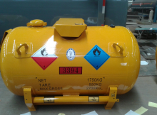 2000 liters Triethyl aluminium portable tanker
