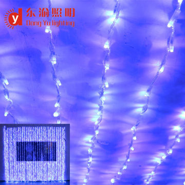 Wt-3x3m led waterfall light blue color