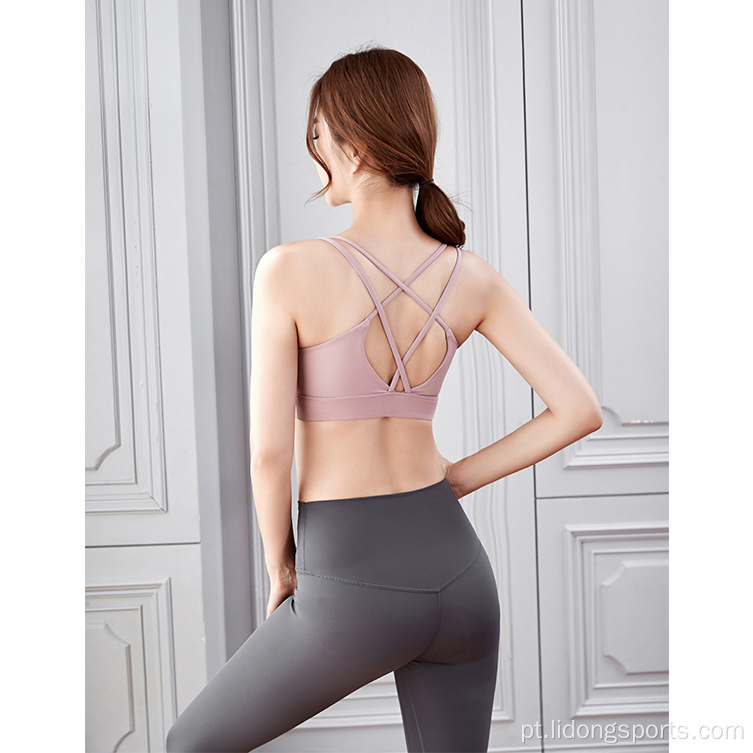 Women Fitness Yoga Bra Pant roupas de roupa ativa