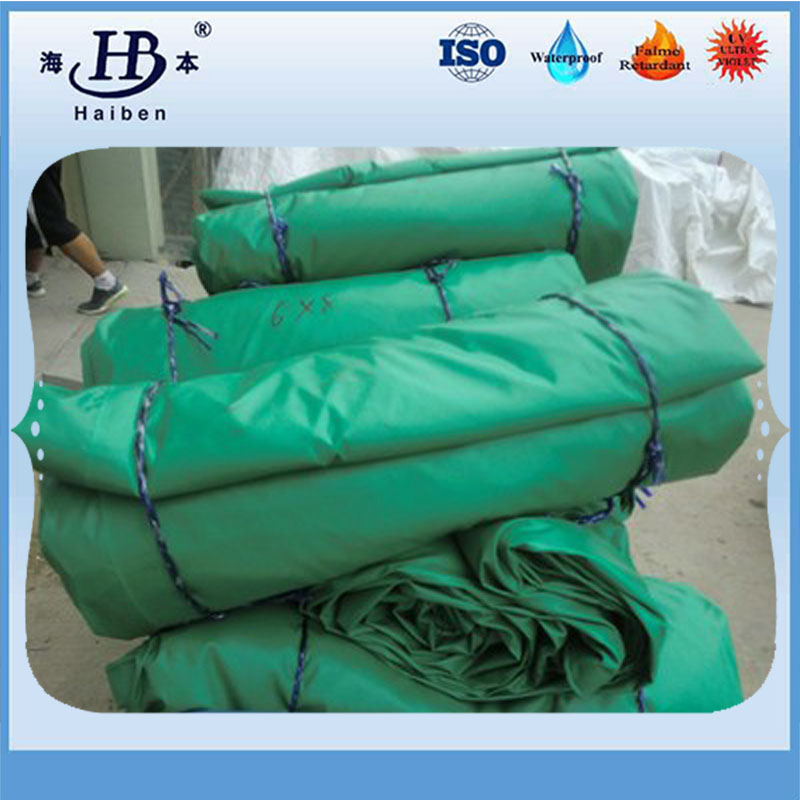 PVC laminated polyester woven tarpaulin fabric for mineral