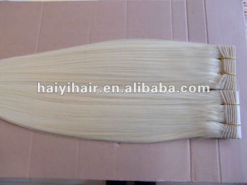 platinum blonde virgin weft hair