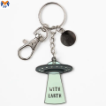 Cadeau promotionnel métal plante maman émail keychain