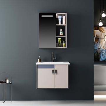 Modern Luxurious Wall-Mounted Plywood Vanity Custom-Made Cabinetry