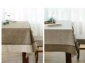 Housse de table en lin 100% en pierre wahsed / linge de table en lin pur