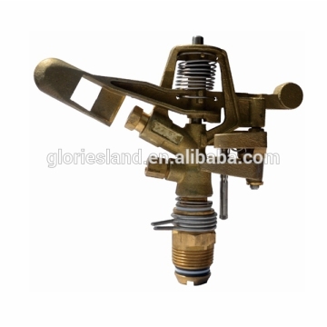 brass farming garden lawn irrigation sprinkler with 2 nozzle