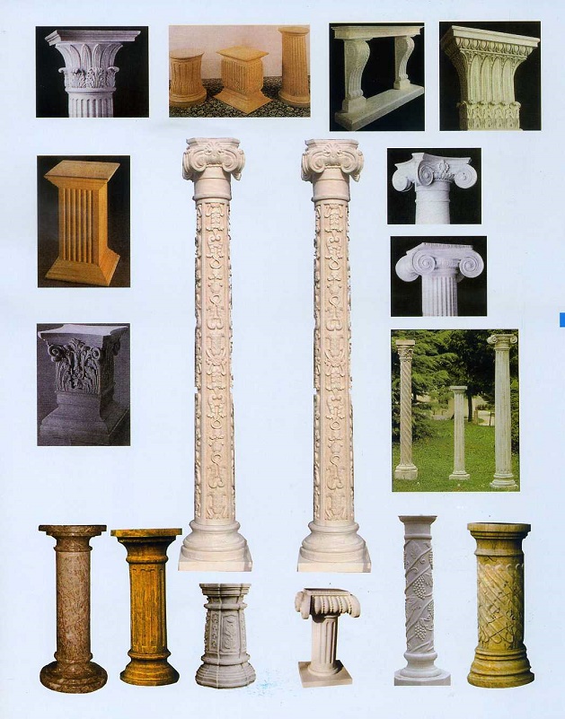 decorative stone columns