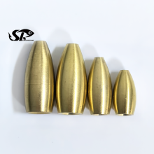 Copper Down Bullet Sinker Weights - Fishing Brass Sinkers FY3521