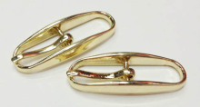Imitation Gold Pin Buckle, Unique Center Bar Buckle 10mm
