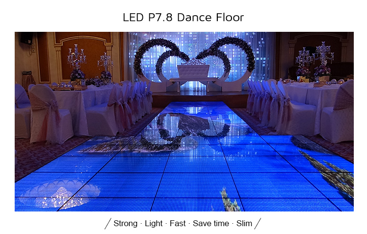 waterproof disco stage led dance floor 50*50cm