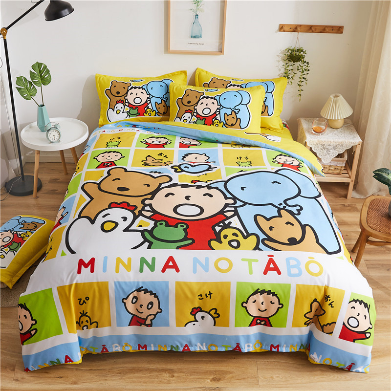 New design polyester printed kids bedsheets wholesale cheap