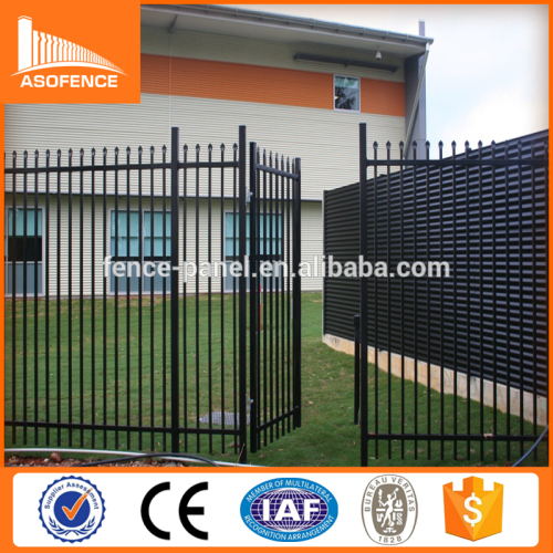 tubular gate design/Wrought Iron Fencing/Ornamental garrison fence