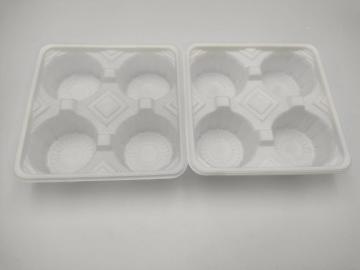 Blister white PP plastic food divider tray