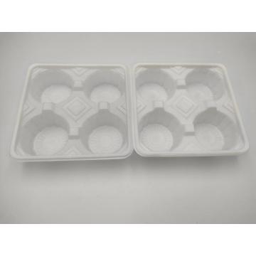 Blister white PP plastic food divider tray