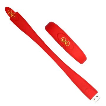 Tragbares mehrfarbiges USB -Speicherstock Armband Pen Drive