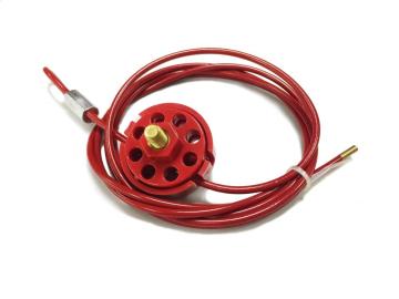 Wheel Type Cable lockout with 2m UV cable