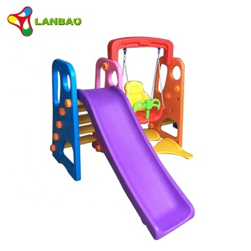 Indoor Plastic Amusement Park Equipment: Affordable Slide and Swing Set