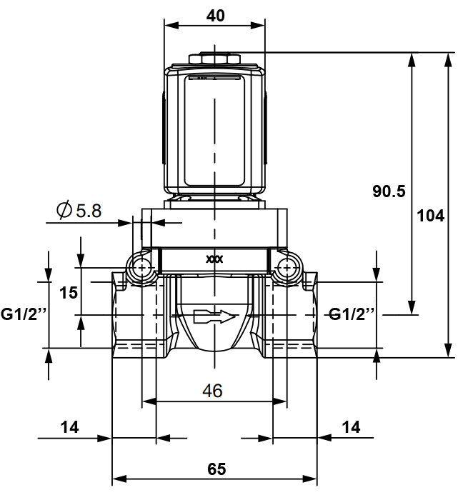 Burkert Type Servo-controlled Normally Closed Solenoid Valve