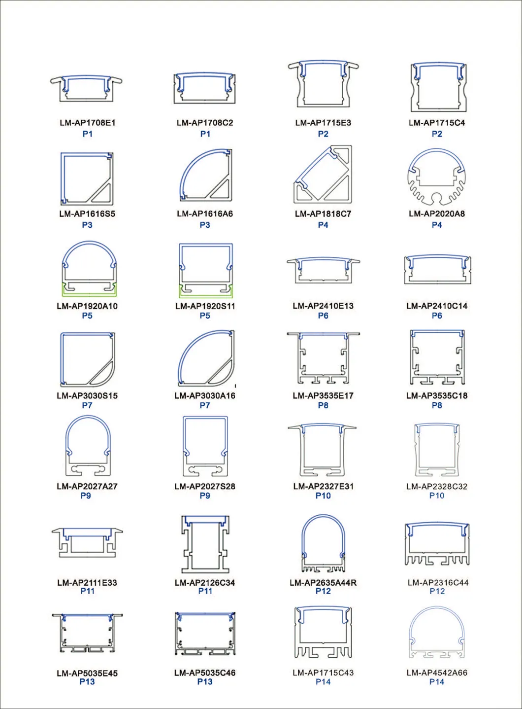 5days delivery time 1m 2m 3m recessed LED linear light Aluminum Profile for stairs