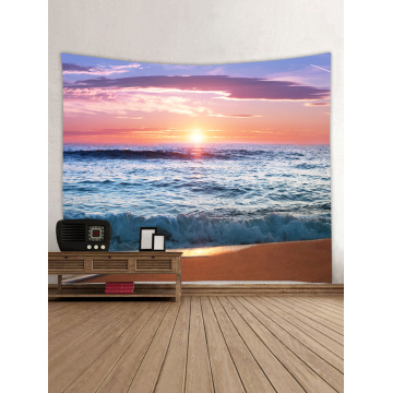 Tapisserie Wandbehang Ozean Meer Welle Strand Serie Tapisserie Sonnenaufgang Sonnenuntergang Abenddämmerung Tapisserie für Schlafzimmer Wohnheim Dekor