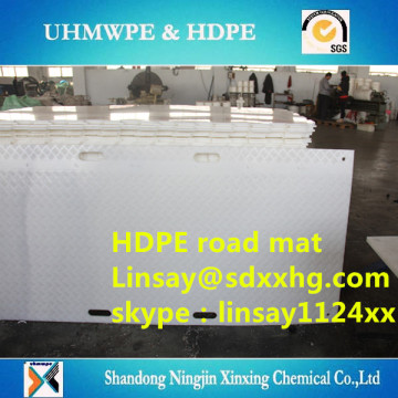 HDPE road mat track way mats/oil drilling rig mats/Antislip textured black ground protection mats