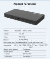 Thunderbolt 3 40 Gbps Dock High Speed ​​SSD -behuizing