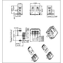 USB2.0 A Type Double-sided Receptacle Connector
