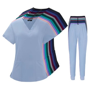 Wholesale Medical Jogger Style Nurse Scrubs Suits for Doctors and Nurses