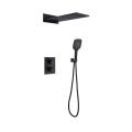 Modern Matt Black Consealed Bath Shower Mixer