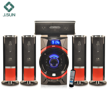 Quality home speaker system amplifier with subwoofer