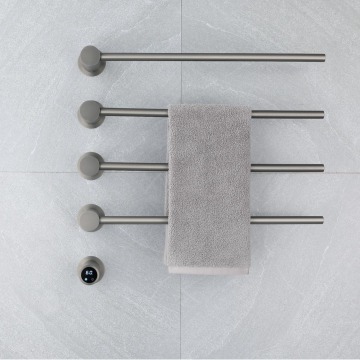 Stainless Steel Bathroom Electronic Heated Radiator Shelf with Towel Rack and Copper Material