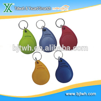 Cheap waterproof colourful chip rfid keyfob tag