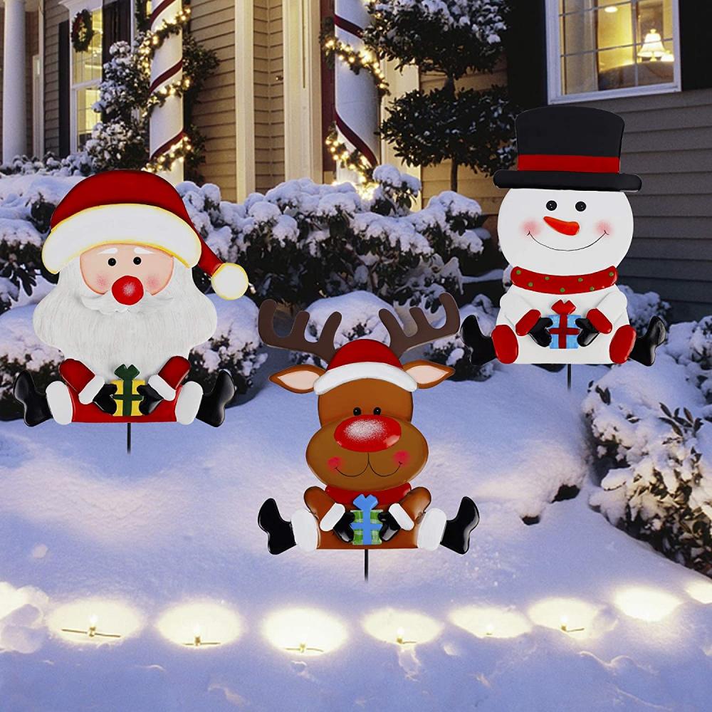 Decoratie Outdoor of Snowman, Santa Claus, rendier