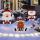 Snowman, Noel Baba, ren geyiğinin dış mekanı dekorasyon