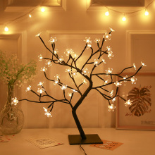 24 LED/48 LED Cherry Blossom Tree Fairy String Lights - USB Operated DIY Artificial Tree Lighting