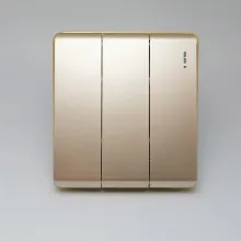 G Electrical Wall Light Switch Socket 3 Gang